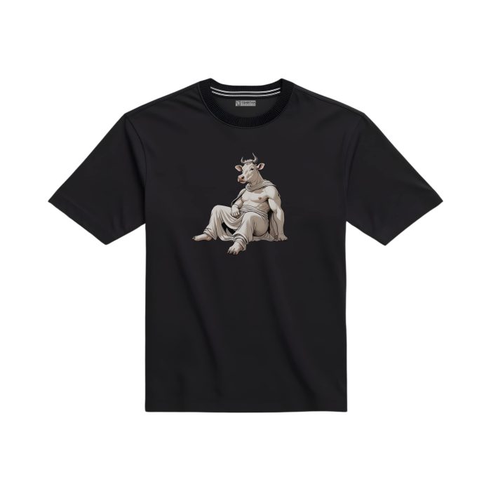 تیشرت با طرح گاو رومی