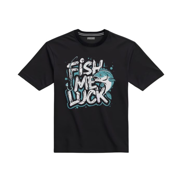تیشرت با طرح ماهی و شانس