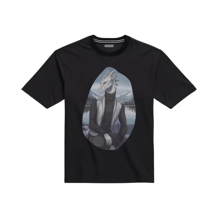 تیشرت با طرح اژدهای انسان نما