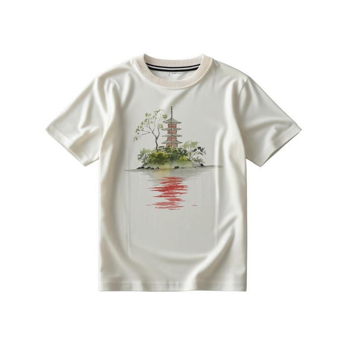 تیشرت با طرح جزیره