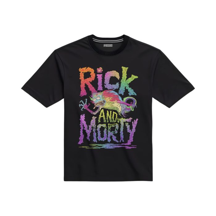 تیشرت با طرح ریک و مورتی