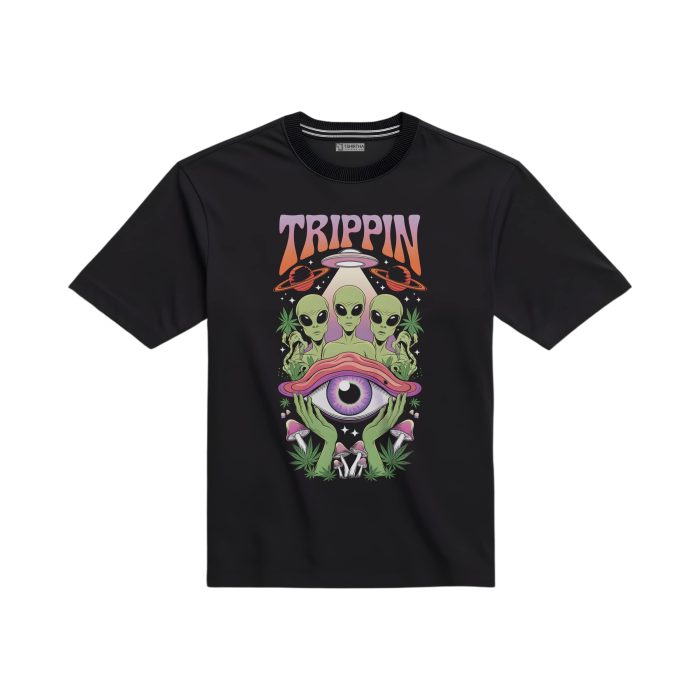 تیشرت با طرح سه آدم فضایی