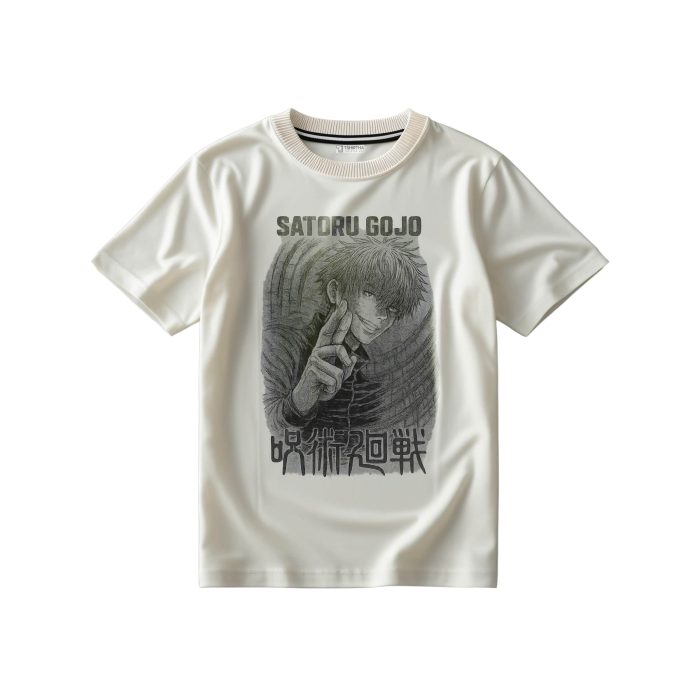 تیشرت با طرح ساتورو گوجو از انیمه جوجوتسو کایسن