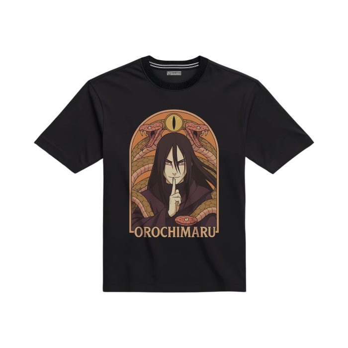 تیشرت مشکی با طرح انیمه ناروتو اوروچیمارو