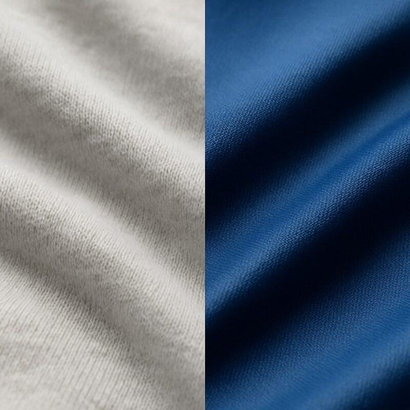 تیشرت نخی یا پلی‌ استر