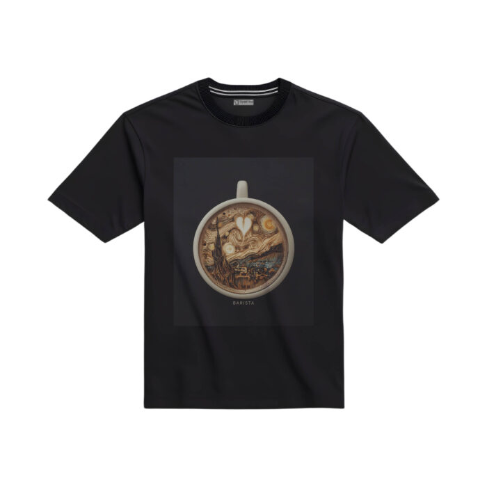 تیشرت طرح باریستا ونگوگ تیشرت طرح باریستا ونگوگ