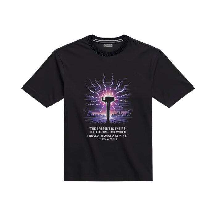 تیشرت با طرح نیکولا تسلا